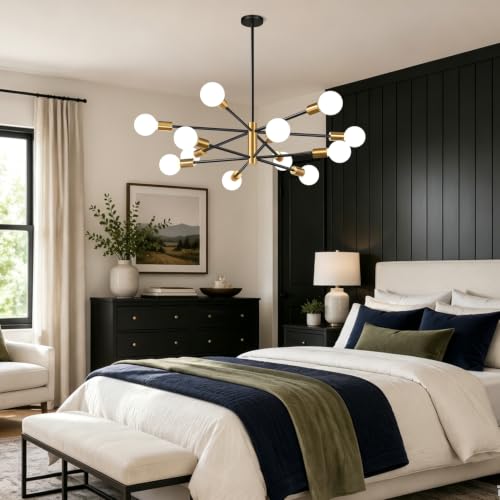 11" 52" Height Adjustable Modern Chandelier Ceiling Light Fixture