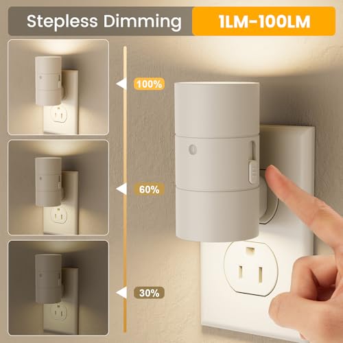 Night Light Dimmable Led Night Lights Plug into Wall (4 Count)