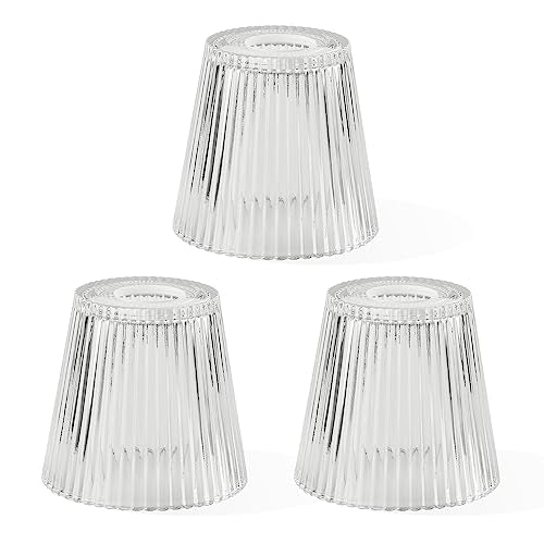 3 Pack Clear Glass Shade Covers Replacements (3 Count)