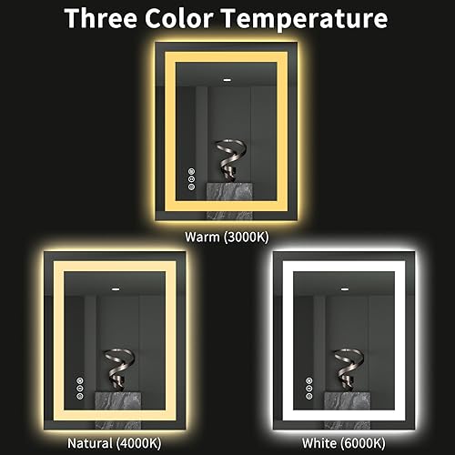 28"X32" LED Bathroom Mirror with Lights