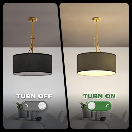 5 Light Farmhouse Drum Chandelier