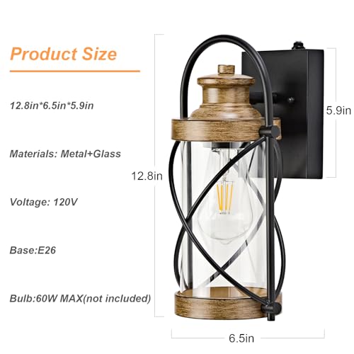 Dusk to Dawn Outdoor Wall Lights Fixtures (2 Count)