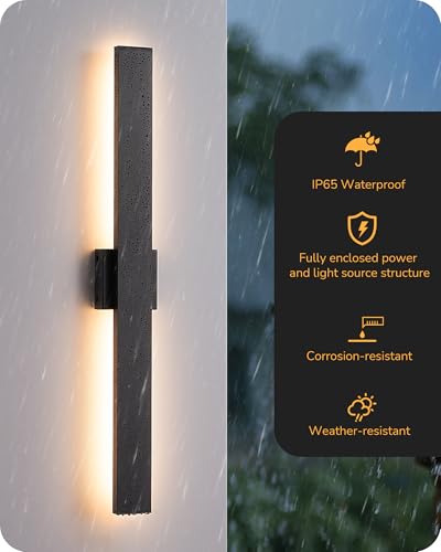 31.5" LED Outdoor Wall Lights (2 Count)