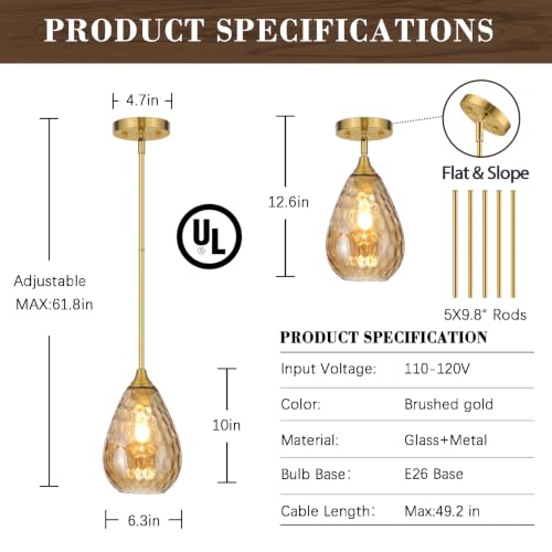 Glass Pendant Lights Kitchen Island