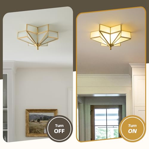 Star Brass Vintage Ceiling Light