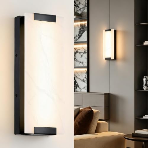 Hardwired Modern Black LED Wall Sconce Indoor Wall Light Fixture