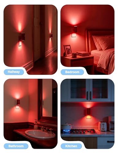 Red Night Light Plug into Wall (4 Count)