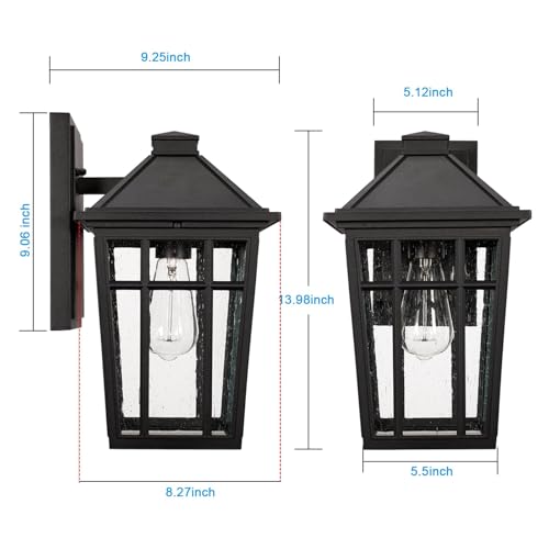 2pcs Outdoor Sconce Lights Wall Light Fixtures (2 Count)