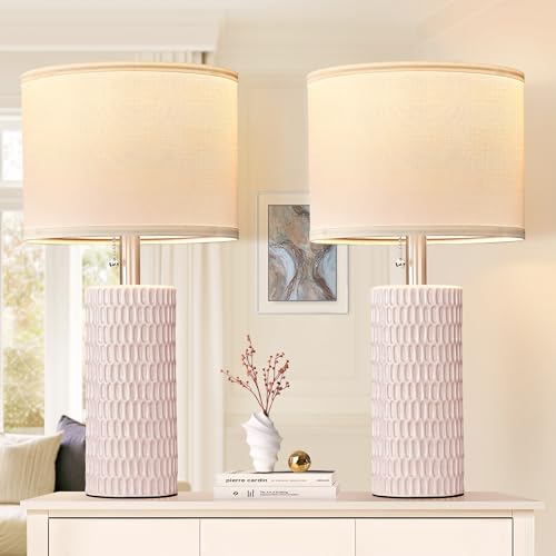 Modern Ceramic Table Lamps Set of 2 (2 Count)