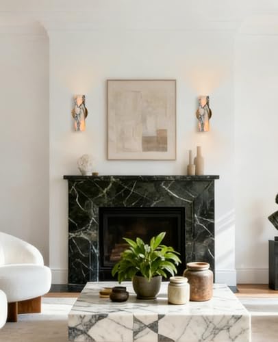 9.84" Alabaster Wall Sconce