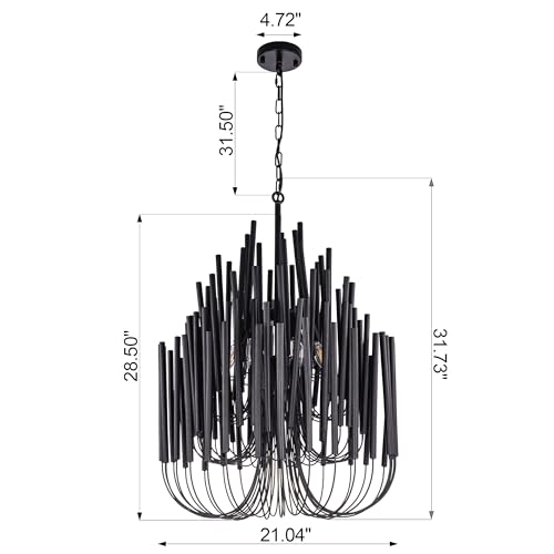 Modern Farmhouse Chandelier for Dining Room 21"