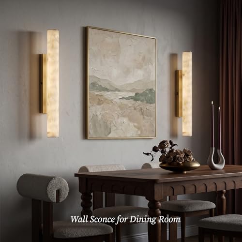 36" Alabaster Wall Sconce