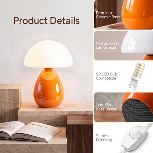 Mushroom Lamp Table Lamp for Bedroom