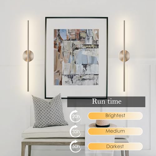 Battery Operated Wall Sconces Set of Two Wireless Wall Lights (2 Count)