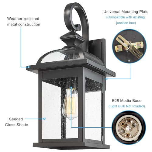 2pcs Outdoor Lights Fixtures Wall Mount (2 Count)
