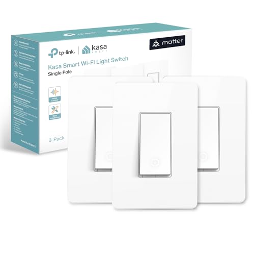 Kasa Matter Smart Light Switch (3 Count)