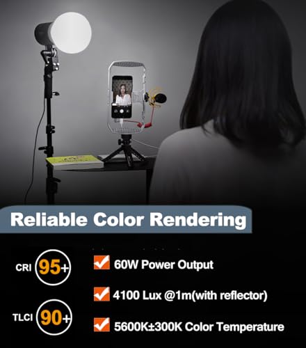 2pcs Godox SL60W LED Video Light Kit with Softbox (2 Count)