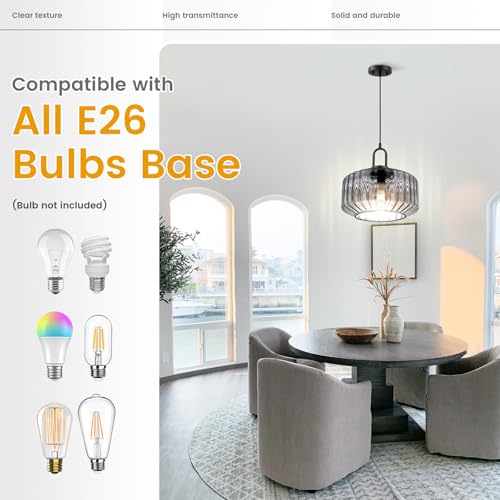 Blown Glass Pendant Lights Kitchen Mid Century Vintage Pendant Light Gray Lantern Globe Shade Modern Ceiling Hanging Light Large Glass Chandelier for Music Studio Bedroom Above Table