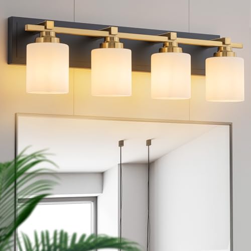 Modern Bathroom Light Fixtures Over Mirror (4 Count)