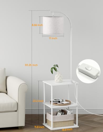 Floor Lamp with Table