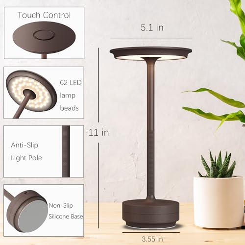 2 Pack Cordless Table Lamps Rechargeable (2 Count)