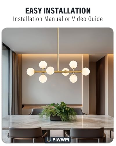Modern Linear Chandeliers for Dining Room