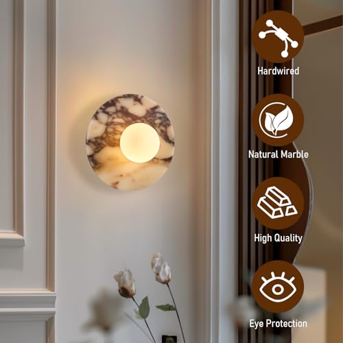 Natural Alabaster Wall Sconce