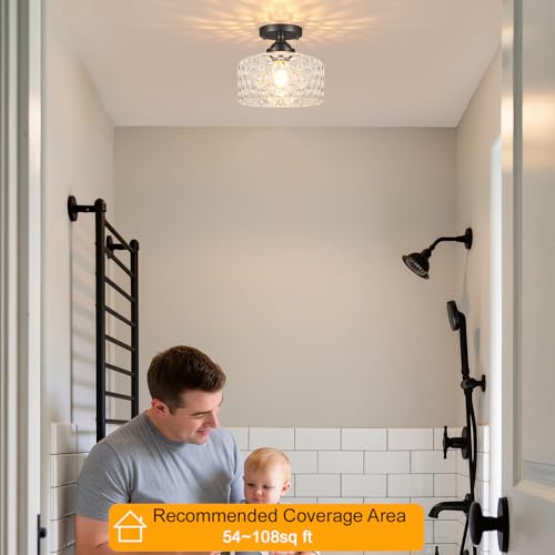 Small Semi Flush Mount Ceiling Light Fixture