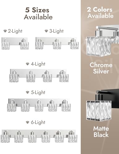 Chrome Bathroom Light Fixtures