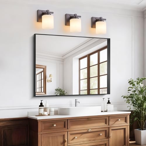 Modern Bathroom Light Fixtures Over Mirror