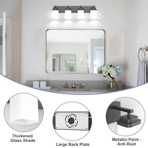 Matte Black Bathroom Light Fixtures