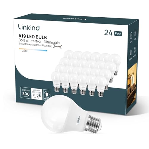 A19 LED Light Bulbs (24 Count)