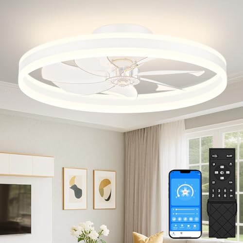 Low Profile Ceiling Fans with Lights and Remote