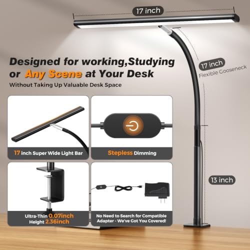 LED Desk Lamp with Clamp