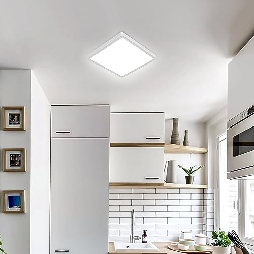 12 inch Dimmable LED Flush Mount Ceiling Light with Remote