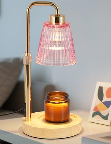 Pink Candle Warmer Lamp with 24h Cycle Timer