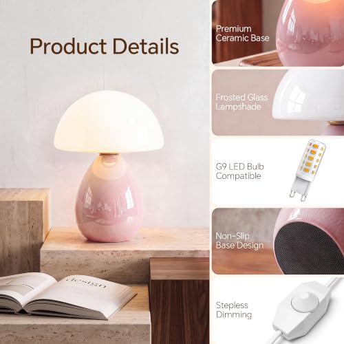 Mushroom Lamp Table Lamp for Bedroom