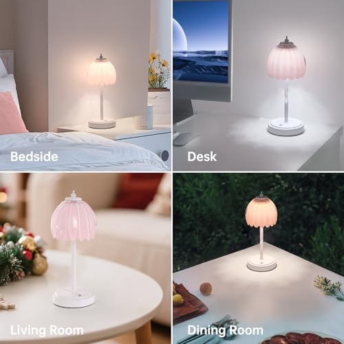 Rechargeable Table Lamp with 5200mAh Battery & Touch Control