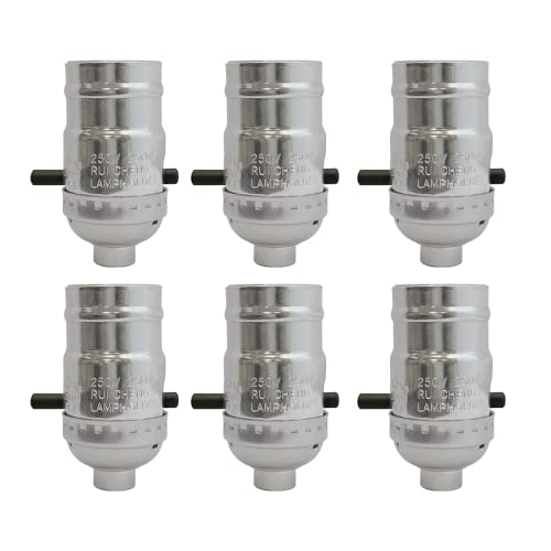 Push Through Lamp Socket for Incandescent or LED Bulbs
