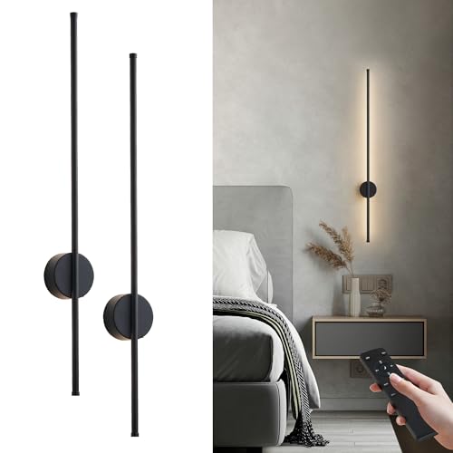 Battery Operated Modern Wall Sconce Set of Two (2 Count)