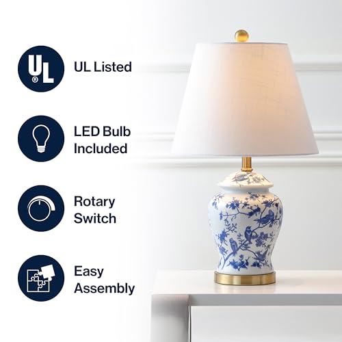 Penelope Ginger Jar 22" LED Table Lamp