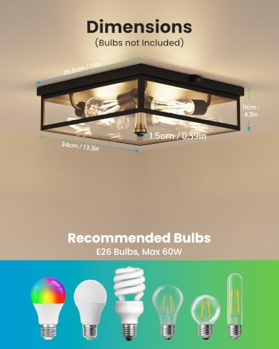 Caftersmark Outdoor Ceiling Light with Motion Sensor 14‘’