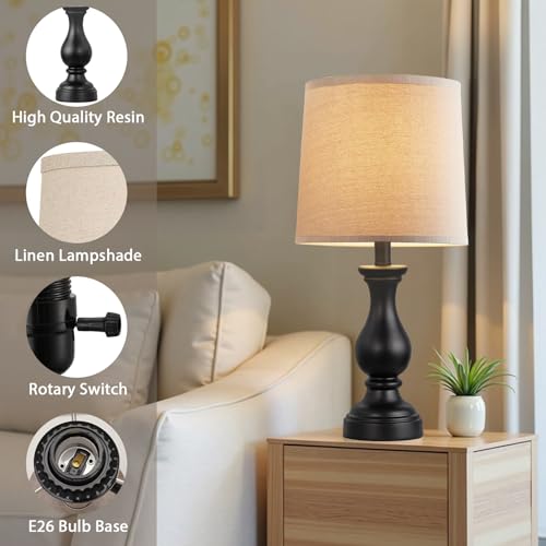 Farmhouse Table Lamps Set of 2 (2 Count)