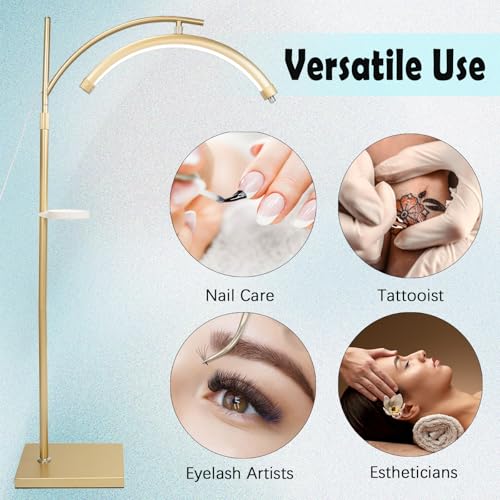 LED Half Moon Lash Light Lamp for Eyelash Extensions X Gold