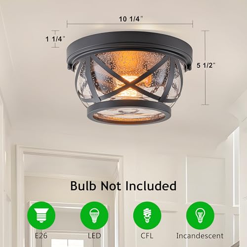 Oil rubbed Bronze Flush Mount Ceiling Light Fixtures