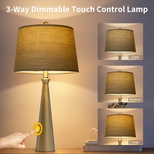 25.75" Table Lamps Set of 2 for Living Room Bedroom (2 Count)
