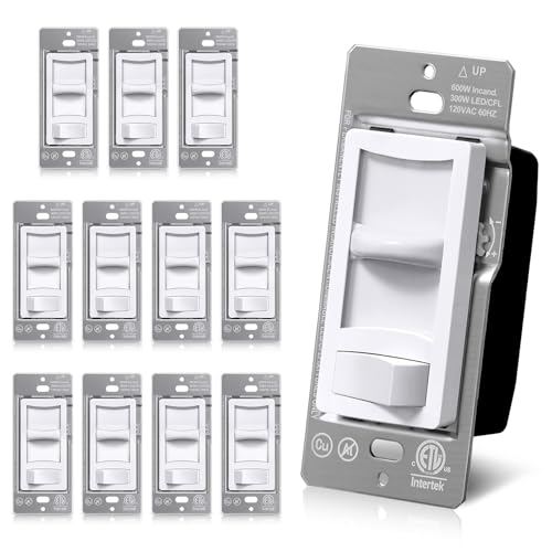 12 Pack Super Slim Quiet Dimmer Switch (12 Count)