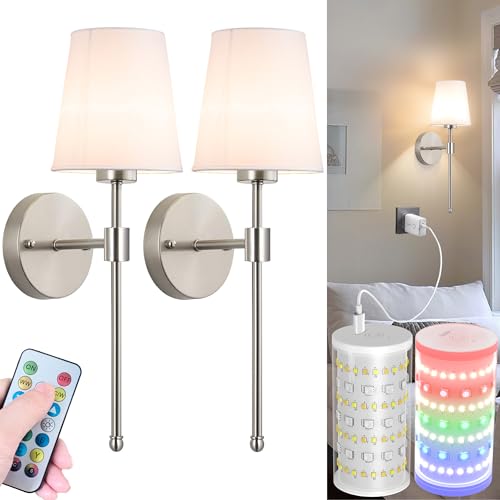 Battery Operated Wall Sconces Set Of 2