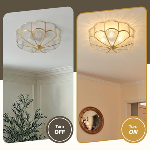 Gold Brass Vintage Ceiling Light