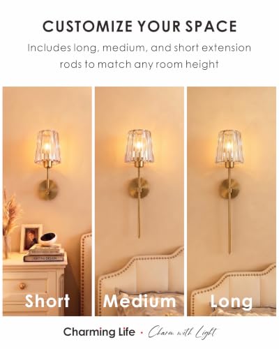 Battery Operated Wall Sconces Set of 2